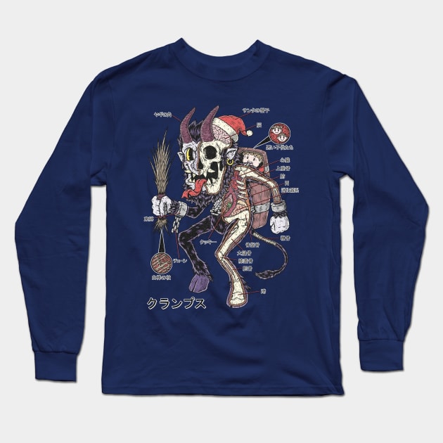 KRAMPUS ANATOMY Long Sleeve T-Shirt by Firebrander